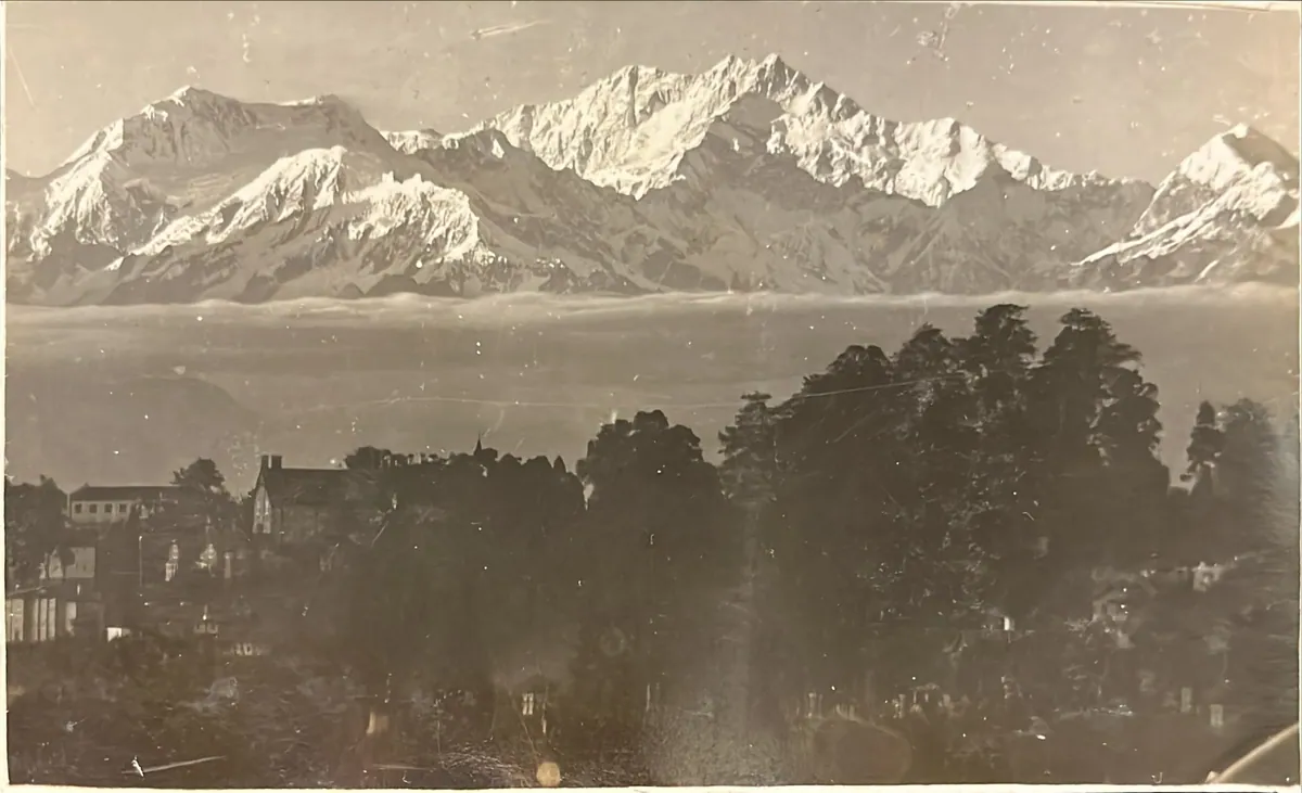 Himalayas from Darjeeling