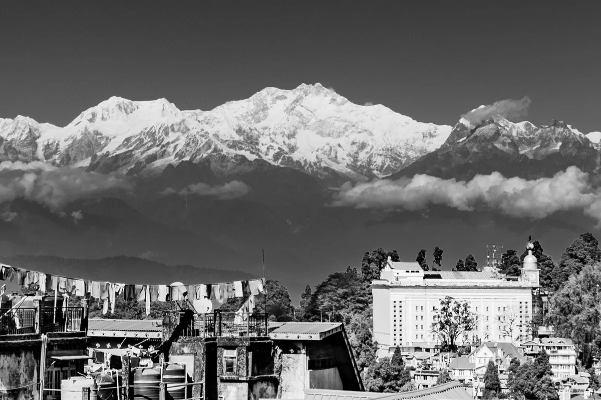 Himalayas from Darjeeling